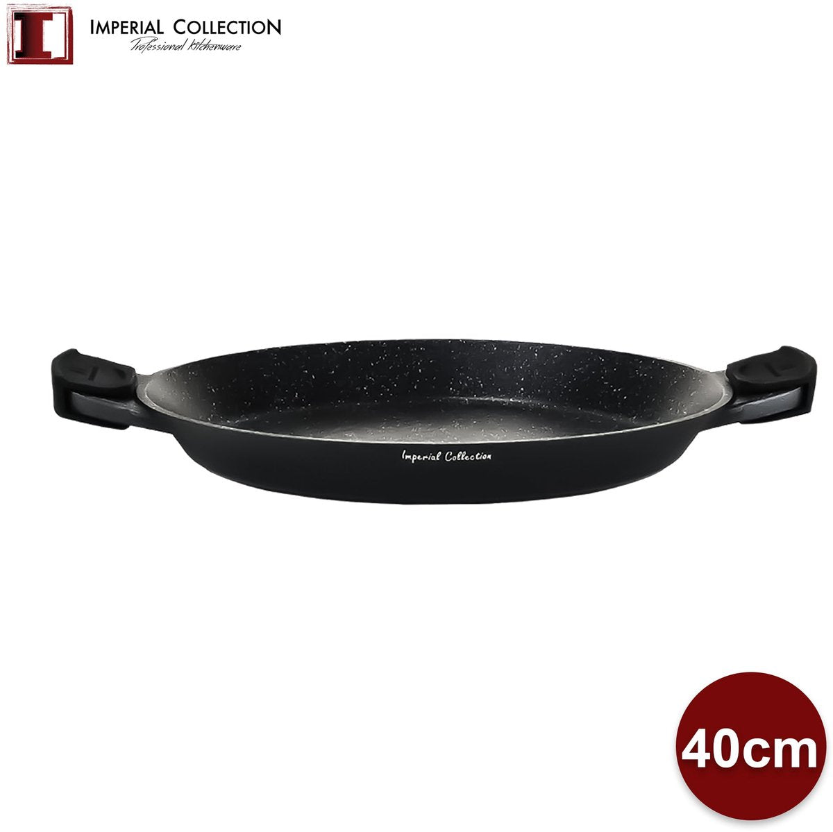 Imperial Collection Paellapan 40 cm – Siliconen Handgrepen – IM-PL40M