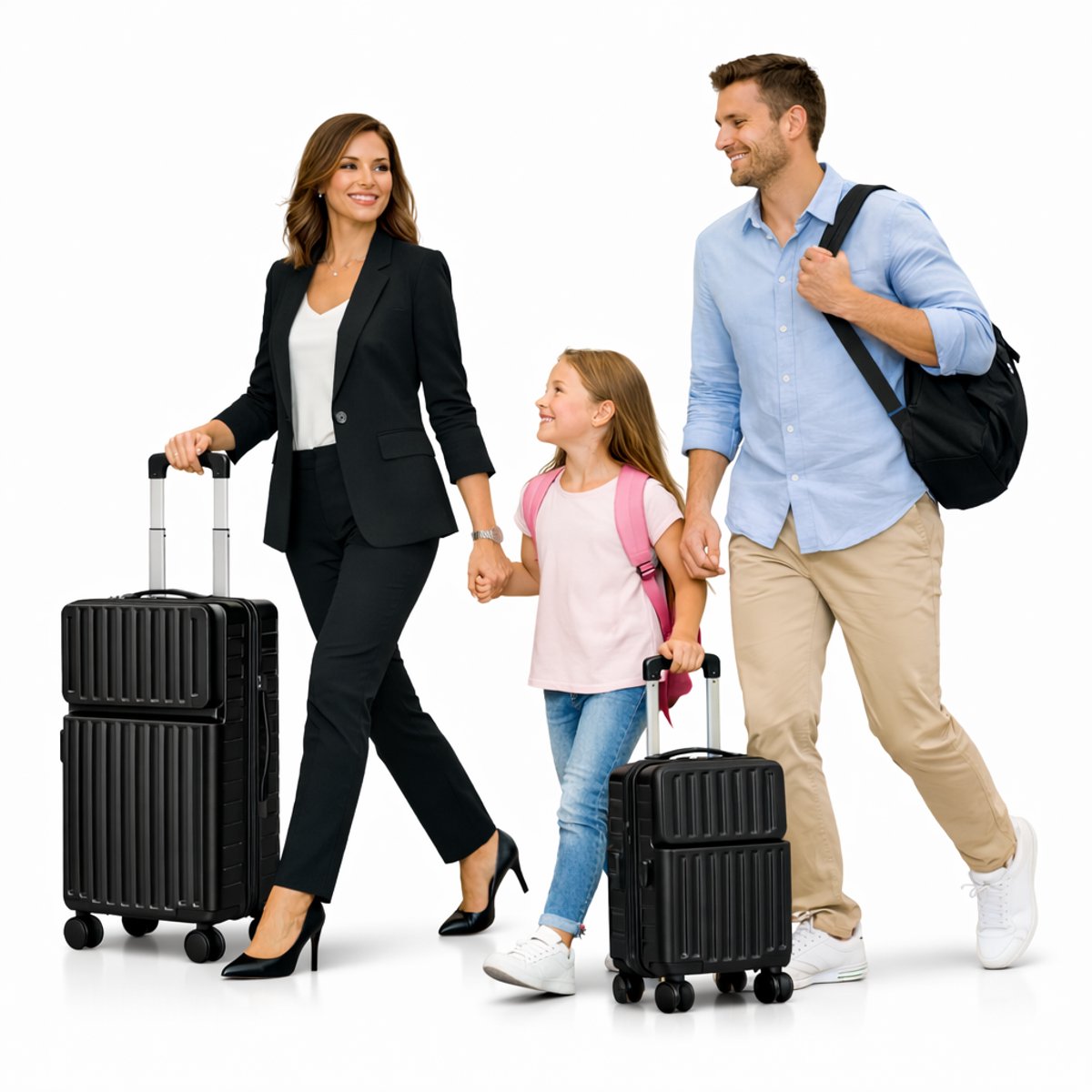 AxonBay Kofferset 2-delig ABS Hardshell – 51 & 61 cm – TSA-slot – 360° Wielen