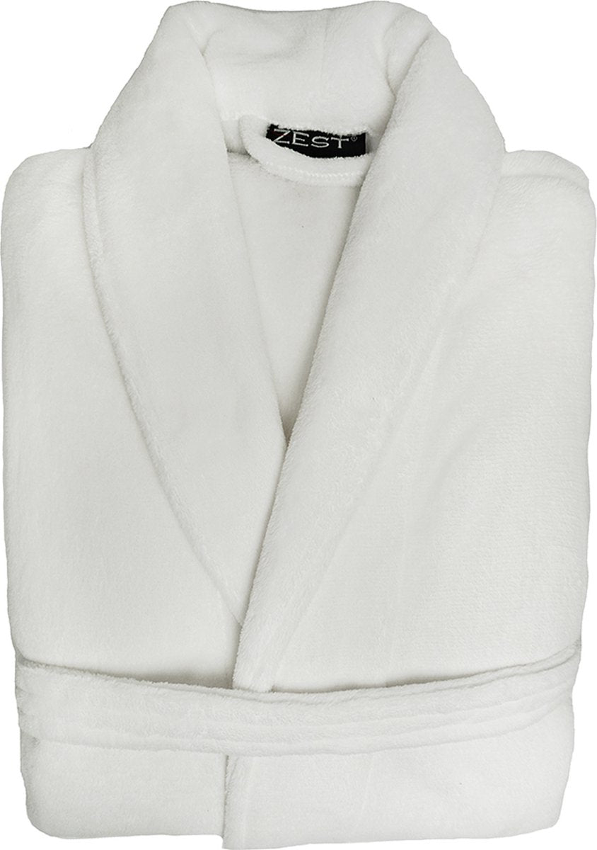 Zest Badjas L/XL – Wit – Zacht & Warm Ochtendjas