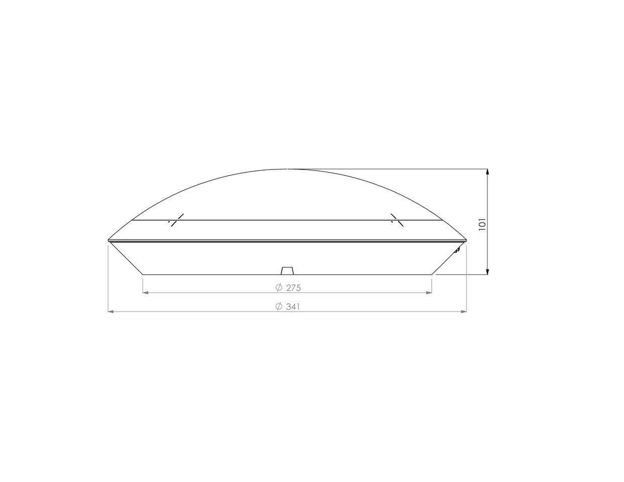 HBI ‑ 1L1200SRW3K LED Opbouwarmatuur met Radar & Lichtsensor – 3000K | IP65 | IK10 | Serie 110 CIRCUM