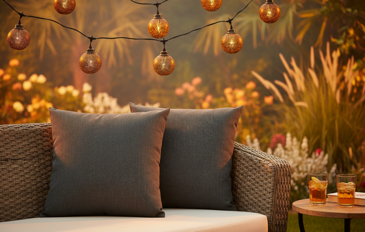 Unique Living Kussen Kiko Outdoor 45×45 cm – Groen