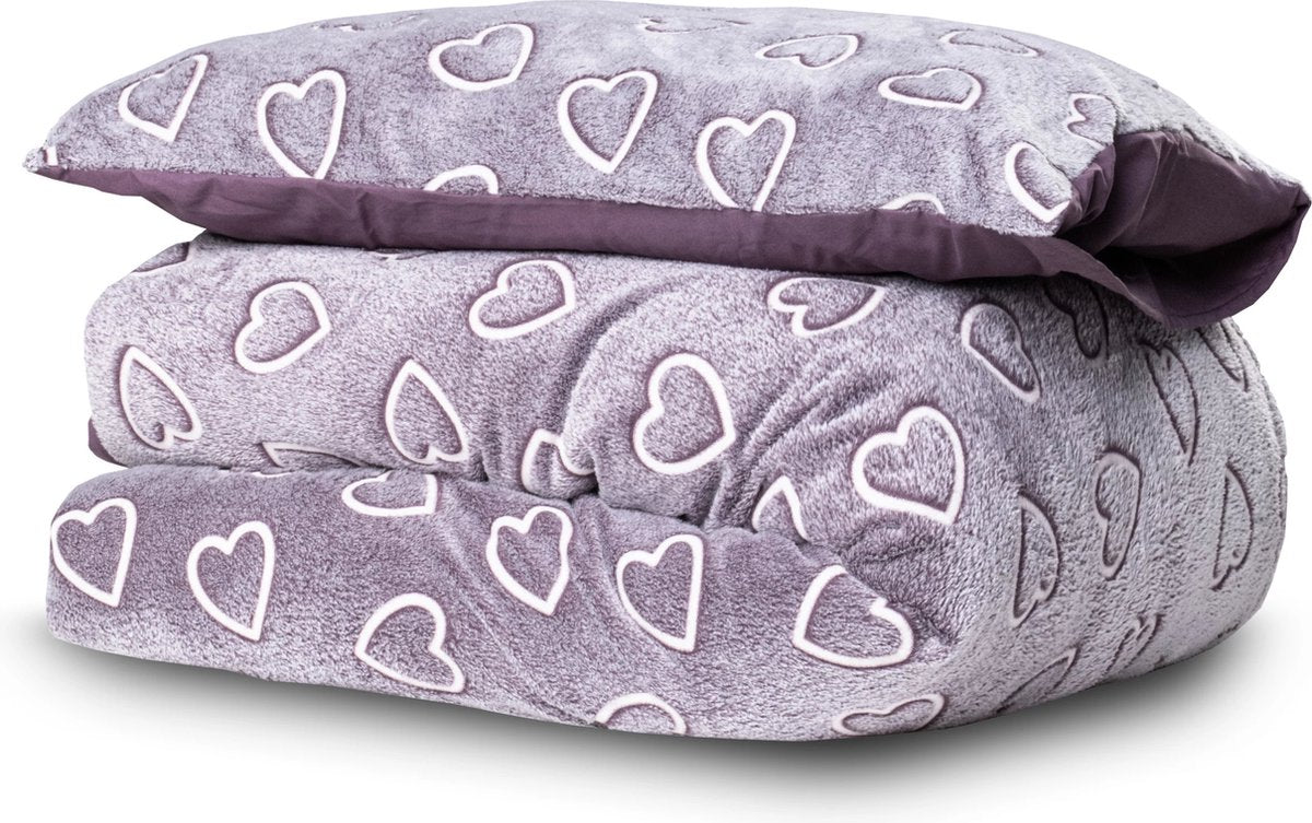Sleeptime Glow in the Dark Unicorn Dekbedovertrek - 140x200/220 + 1 kussensloop 60x70 - Roze