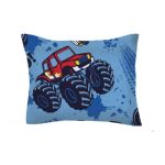 Monster Truck Dekbedovertrek 140×220 – Stoer Katoen Blended & Inclusief Kussensloop (Husch)