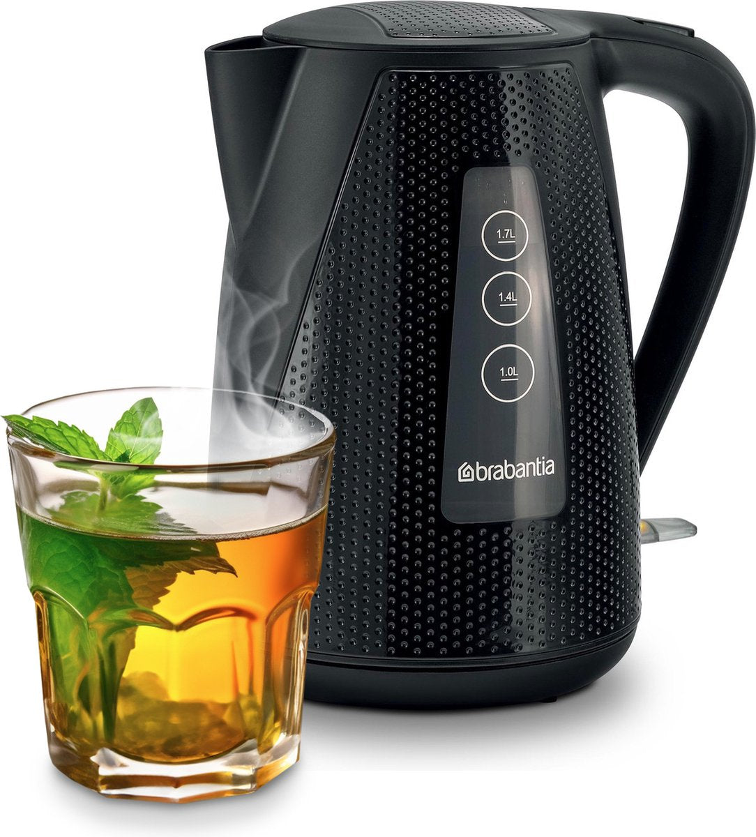 Brabantia Elektrische Waterkoker 1.7L – 2150W – Zwart – BBEK1013KBK