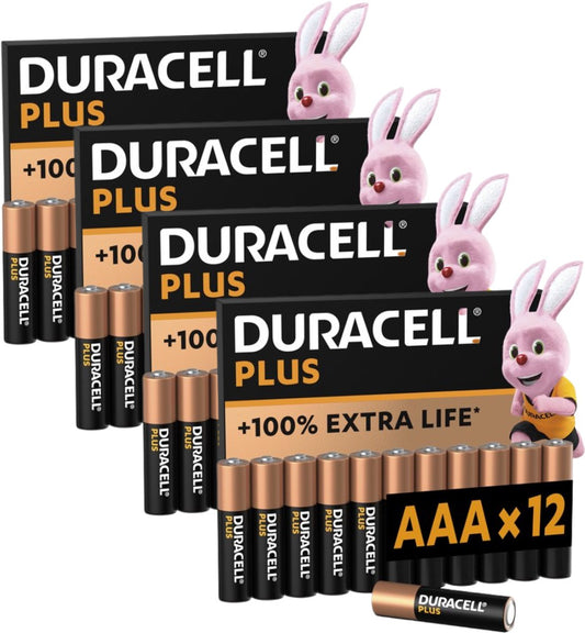 Duracell AAA Alkaline Batterijen 1.5V – 48 stuks – LR03