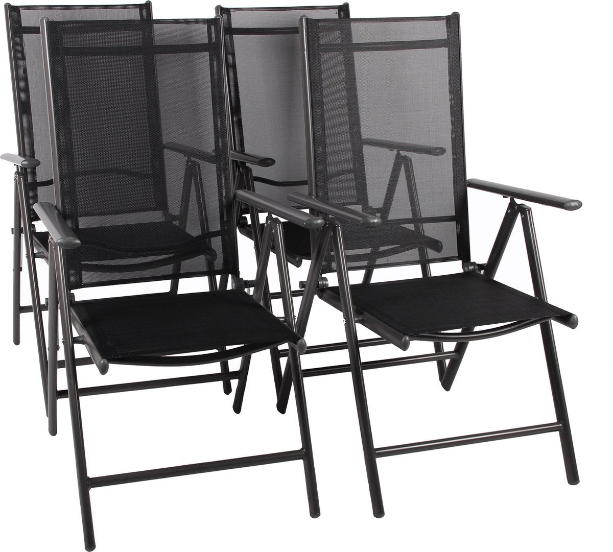 VCM Aluminium Tuinstoelen – Set van 4 – Duurzaam & Comfortabel