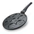 Herzberg HG‑CP267SML – Marmeren Pannenkoekenpan met 7 Emoji’s (26 cm)