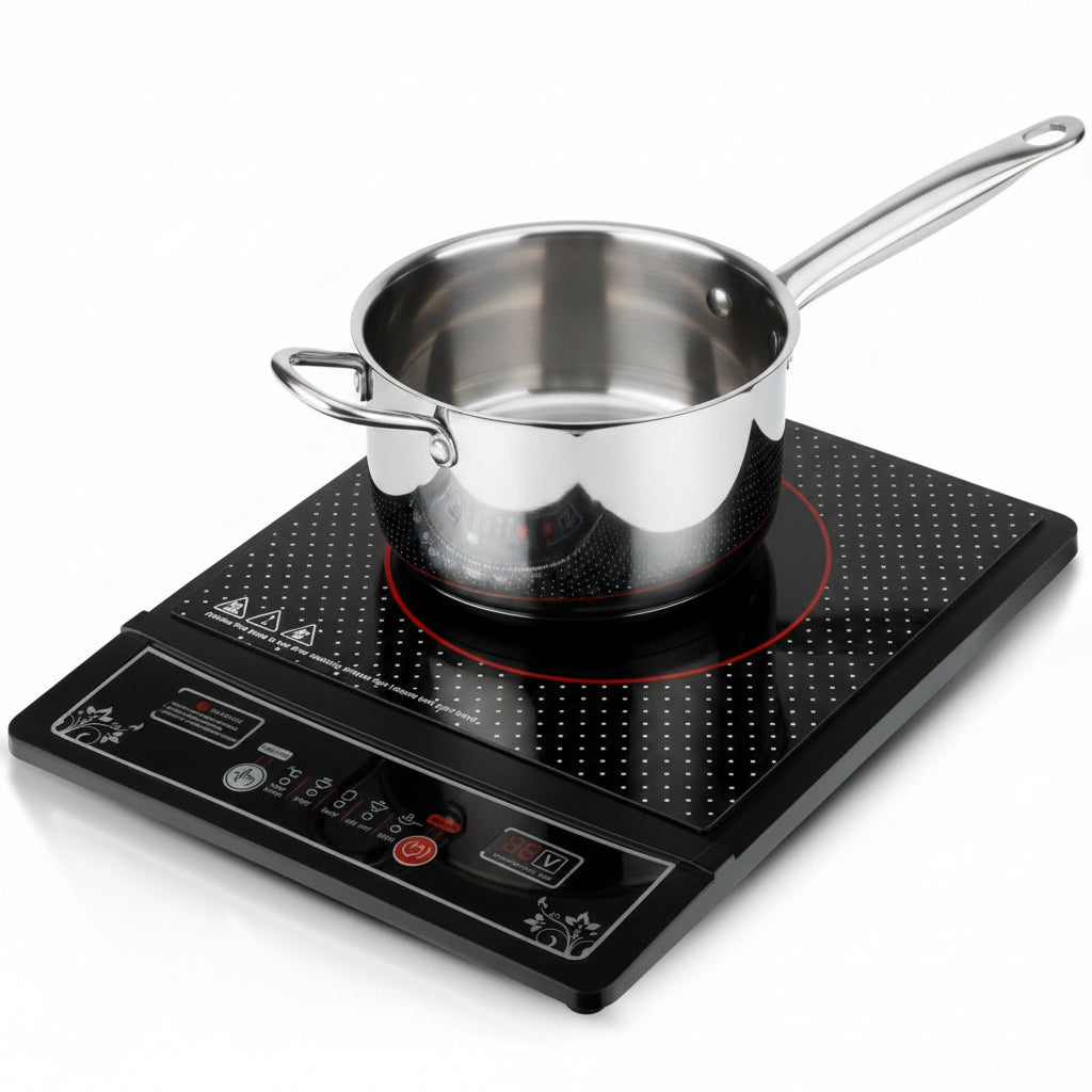 Cheffinger Inductiekookplaat 2000W – Vrijstaand – Elektrisch