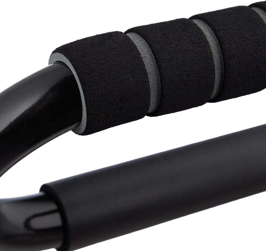 Opdruksteunen set van 2 – antislip metalen push‑up handgrepen – ergonomisch design – zwart