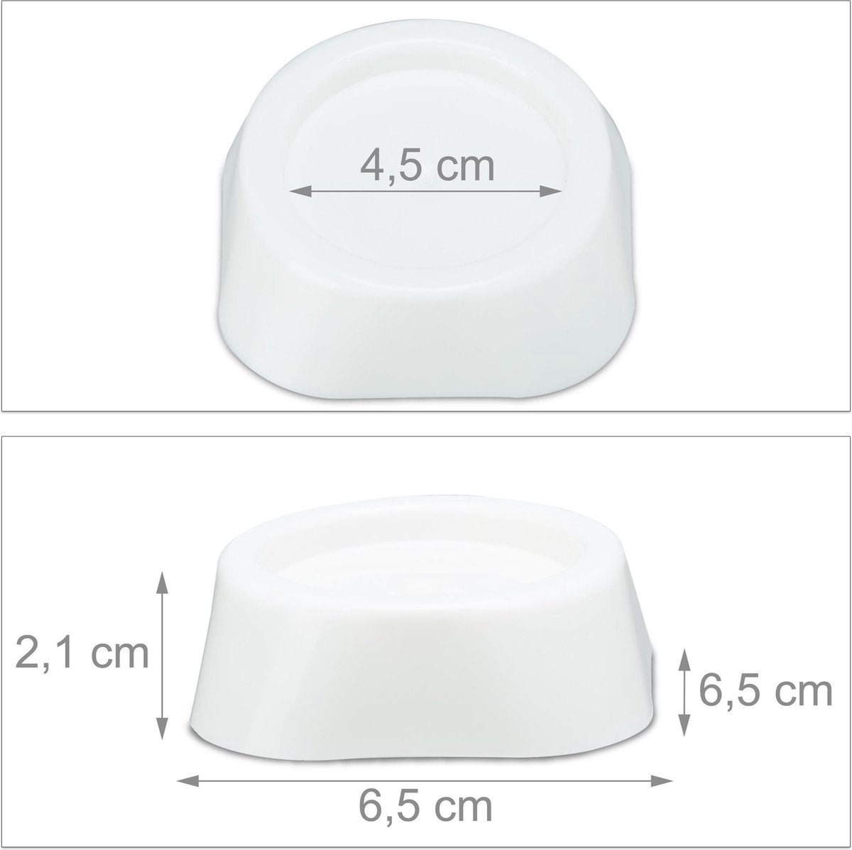AxonBay Wasmachine Trillingsdemper – Set van 4 – Anti-Vibratie Pads – Wit