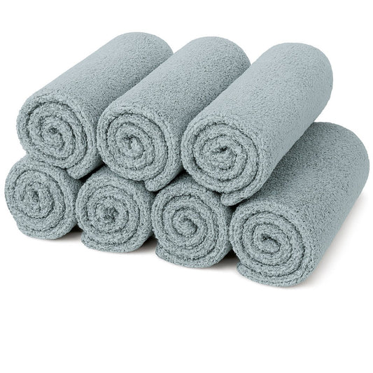 Bibaz Gastendoekjes 30×50 cm – Set van 7 – Lichtgrijs
