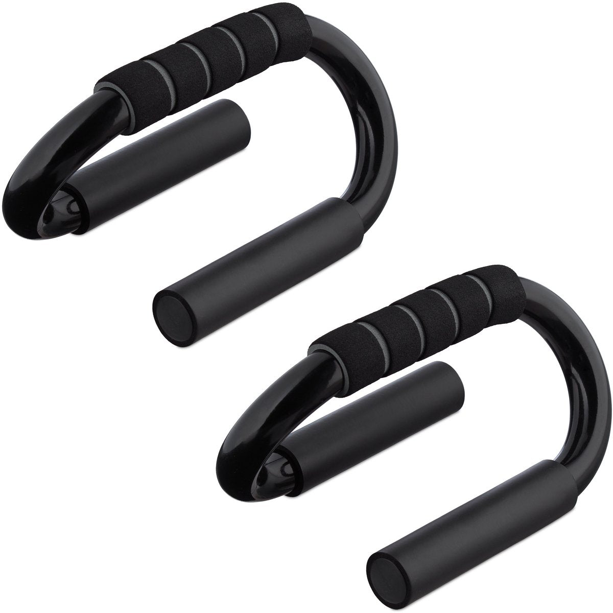 AxonBay Opdruksteunen Set van 2 – Antislip Metaal – Ergonomisch – Zwart