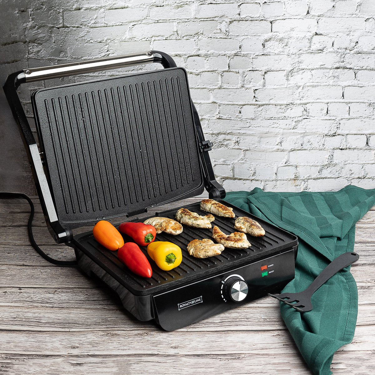 Royalty Line Tosti- & Grillapparaat XL 2000W – Voor 4 Tosti's – PG7937