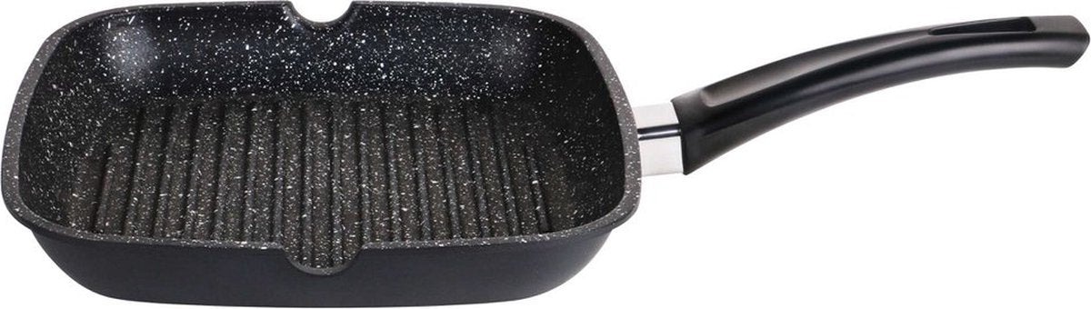 Swiss Pro+ Grillpan 28 cm – Keramische Antiaanbaklaag – Ergonomische Greep
