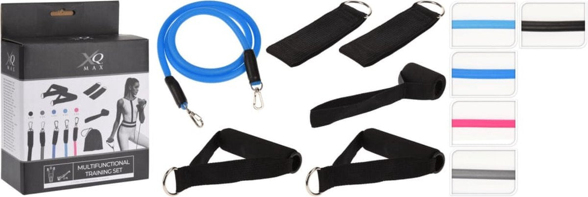 XQ Max Expandertrainingsset – 5 Weerstanden 2-6 kg – Thuis & Sportschool