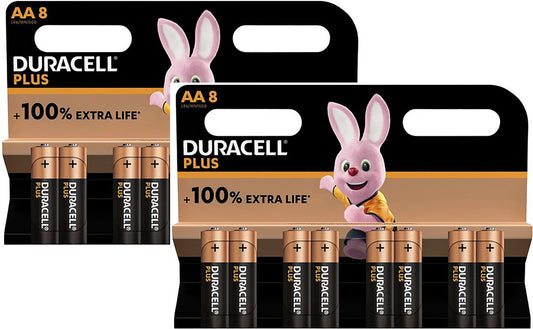 Duracell AA Alkaline Plus Batterijen 1.5V – 16 stuks – LR06