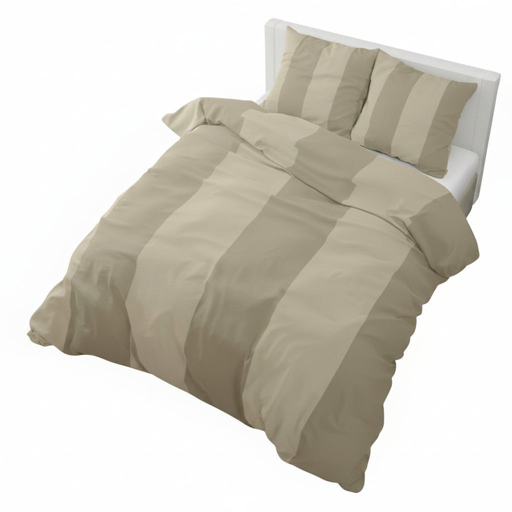 Martin Cream Dekbedovertrek 200×200 cm – 2-Persoons – Met 2 Kussenslopen