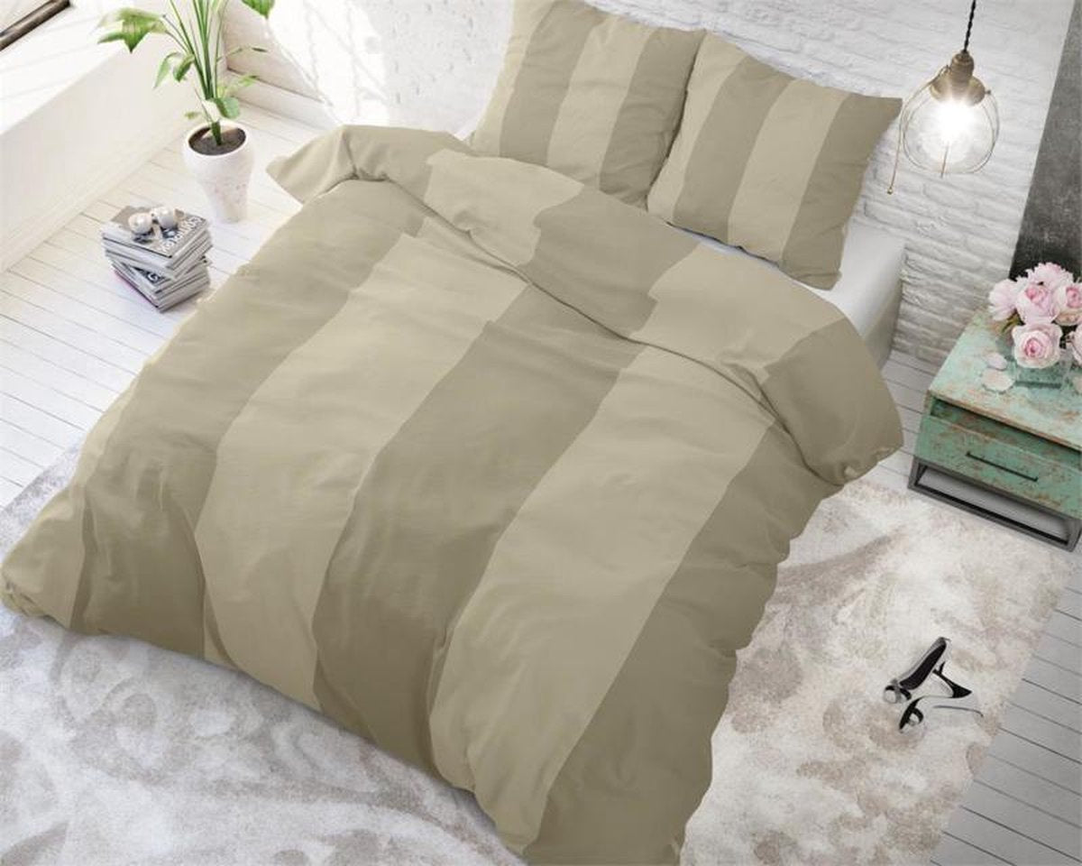 Martin Cream Dekbedovertrek 200×200 cm – 2-Persoons – Met 2 Kussenslopen