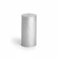 Rustieke kaars ø7x14cm zilver - Gusta®