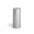 Rustieke kaars ø7x18cm zilver - Gusta®