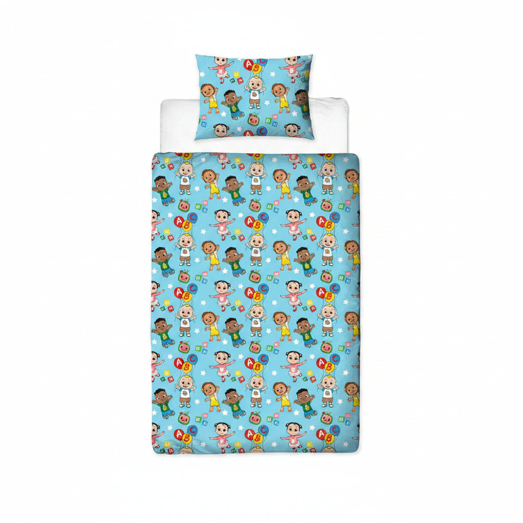 Cocomelon Dekbedovertrek Friends 140×200 cm – Blauw – Kinderen