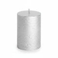 Gusta® Rustieke Kaars – Zilver (ø7×10 cm)