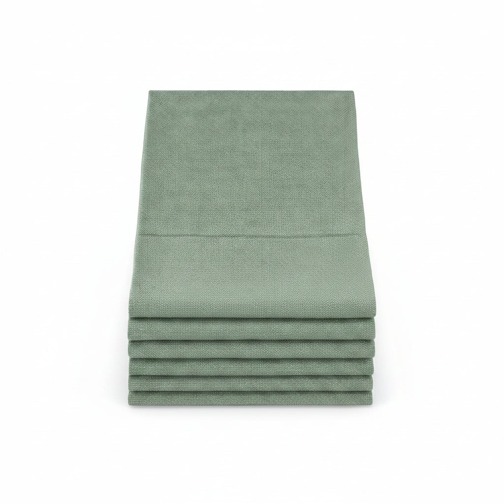 Home Collection Theedoeken 50×70 cm – Set van 6 – Groen Linnenlook
