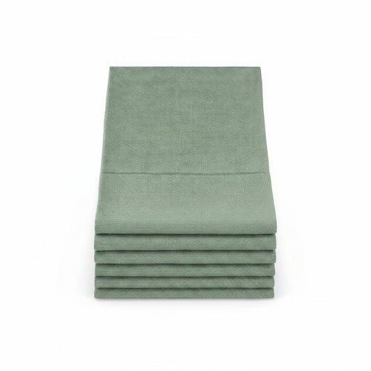 Home Collection Theedoeken 50×70 cm – Set van 6 – Groen Linnenlook