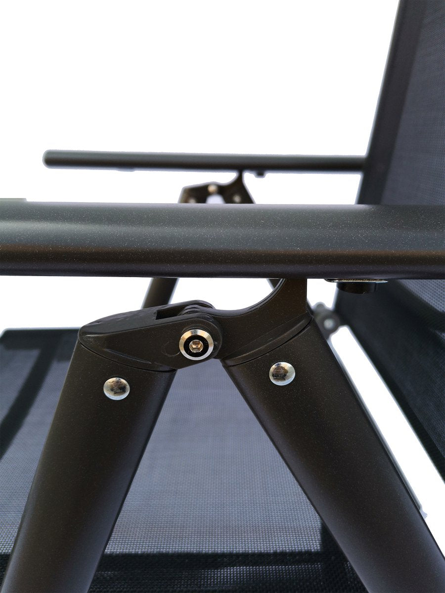 VCM Aluminium Tuinstoelen – Set van 4 – Duurzaam & Comfortabel