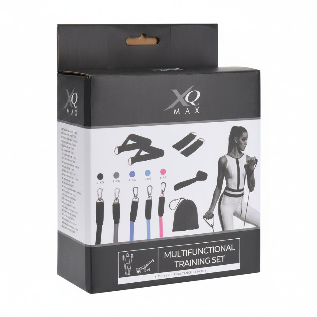 XQ Max Expandertrainingsset – 5 Weerstanden 2-6 kg – Thuis & Sportschool
