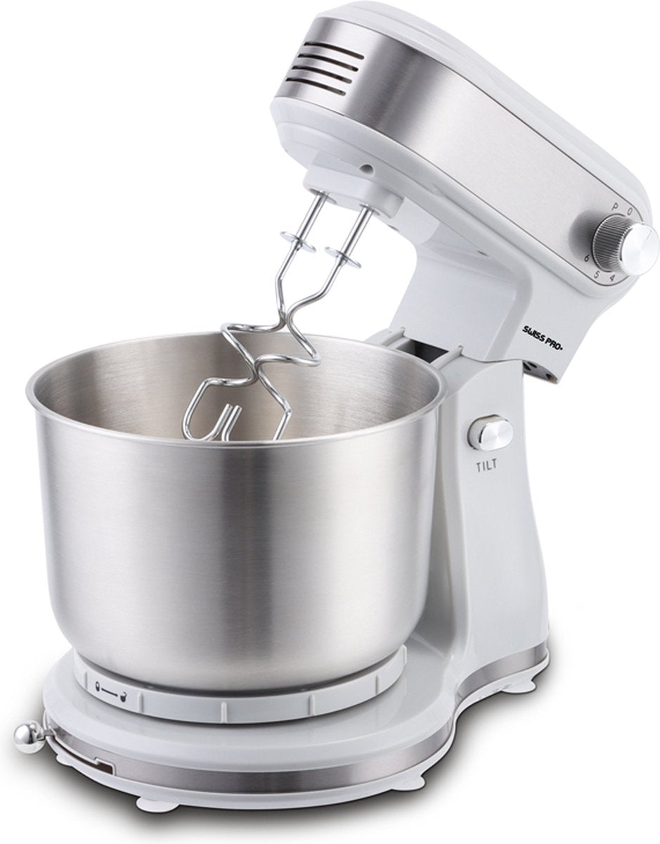Swiss Pro+ Keukenmachine 3.5L – 300W – Keukenrobot – Zilver
