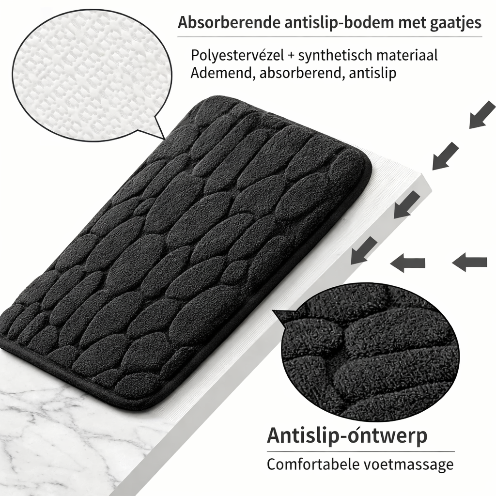 AxonBay Badmat 60×90 cm – Sneldrogend & Antislip