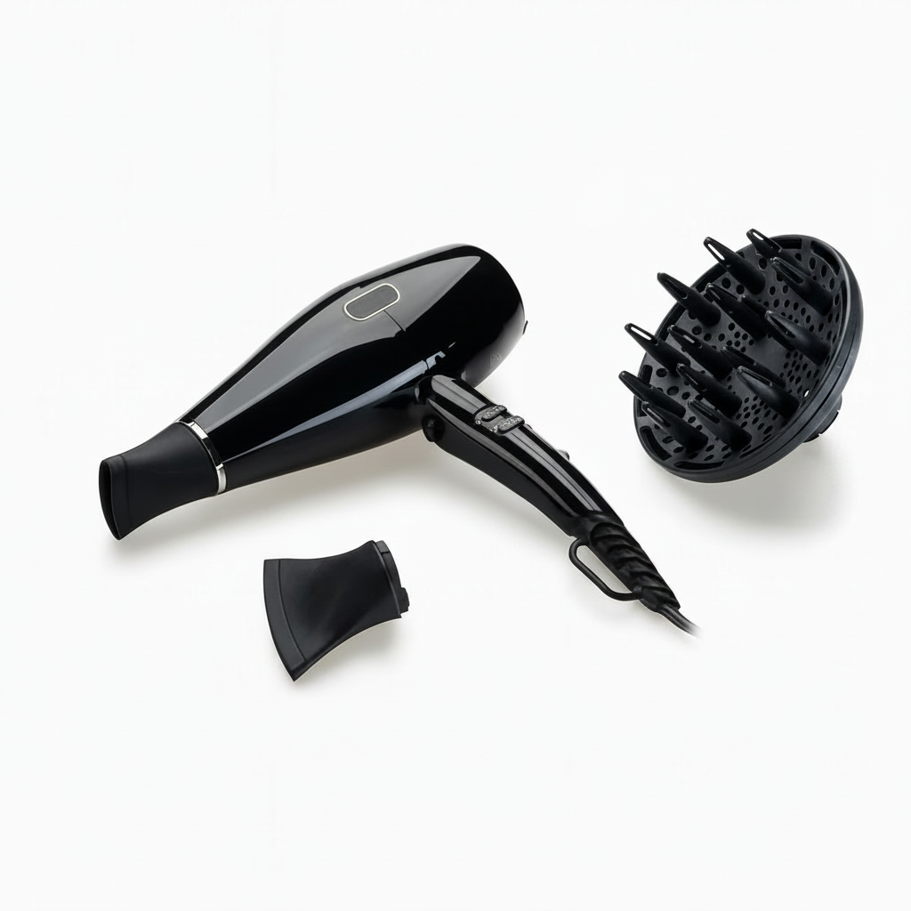 Haardroger–Pro Dryer X- 2200W – Ionentechnologie – Diffuser & 2 Opzetstukken