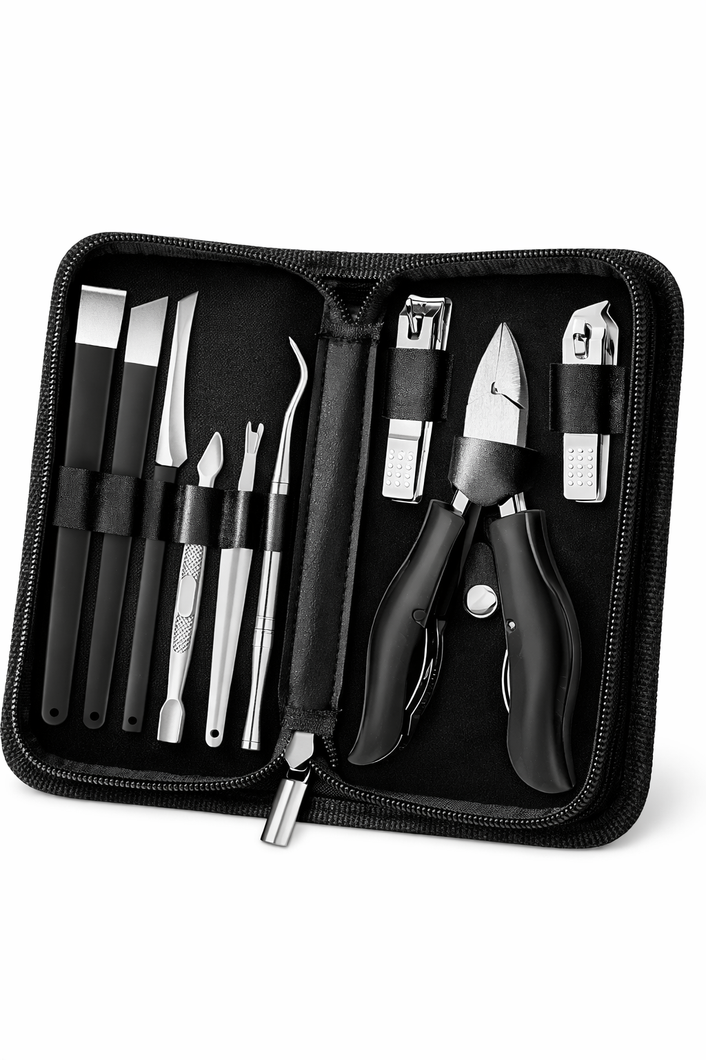 AxonBay Nagelknipper Set 12-delig – Pedicure & Manicure met Reisetui