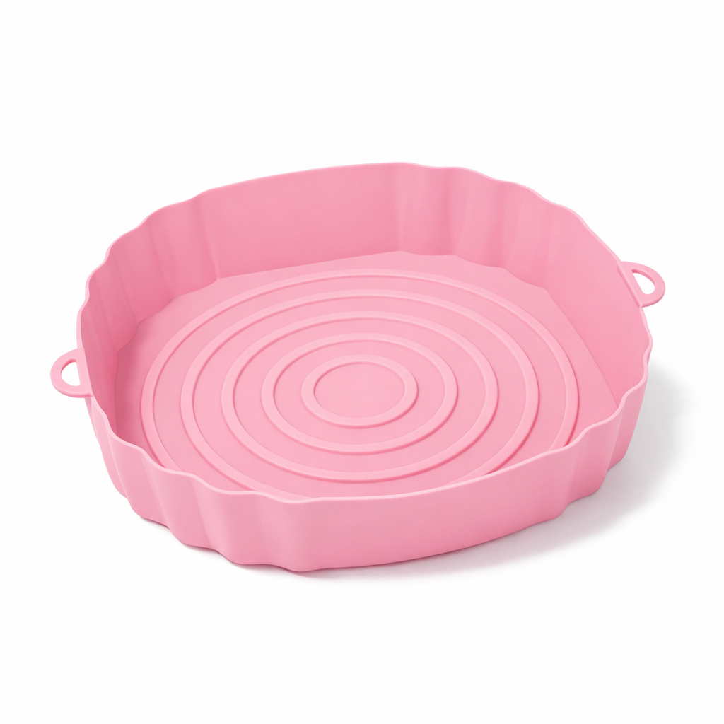 AxonBay Siliconen Airfryer Mandje 18 cm – Roze