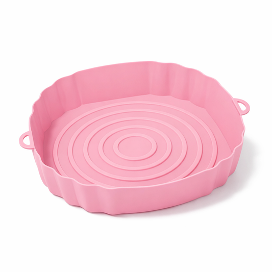 AxonBay Siliconen Airfryer Mandje 18 cm – Roze