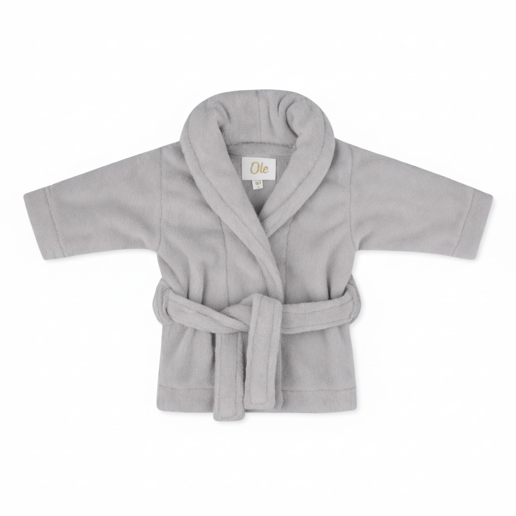 Dreamhouse Baby Badjas Coral Fleece – Stone Pearl – 0-12 Maanden