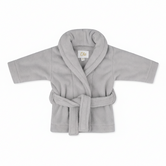 Dreamhouse Baby Badjas Coral Fleece – Stone Pearl – 0-12 Maanden