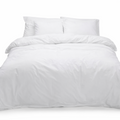 Dindi Home Dekbedovertrek Plain Beauty - 240x220 - 100% katoen - Wit