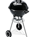 Houtskool -Barbecue 11316 – Geëmailleerd Deksel, Verchroomd Rooster & Ventilatieregeling – Ø41,5 cm – Mobiel & Weerbestendig