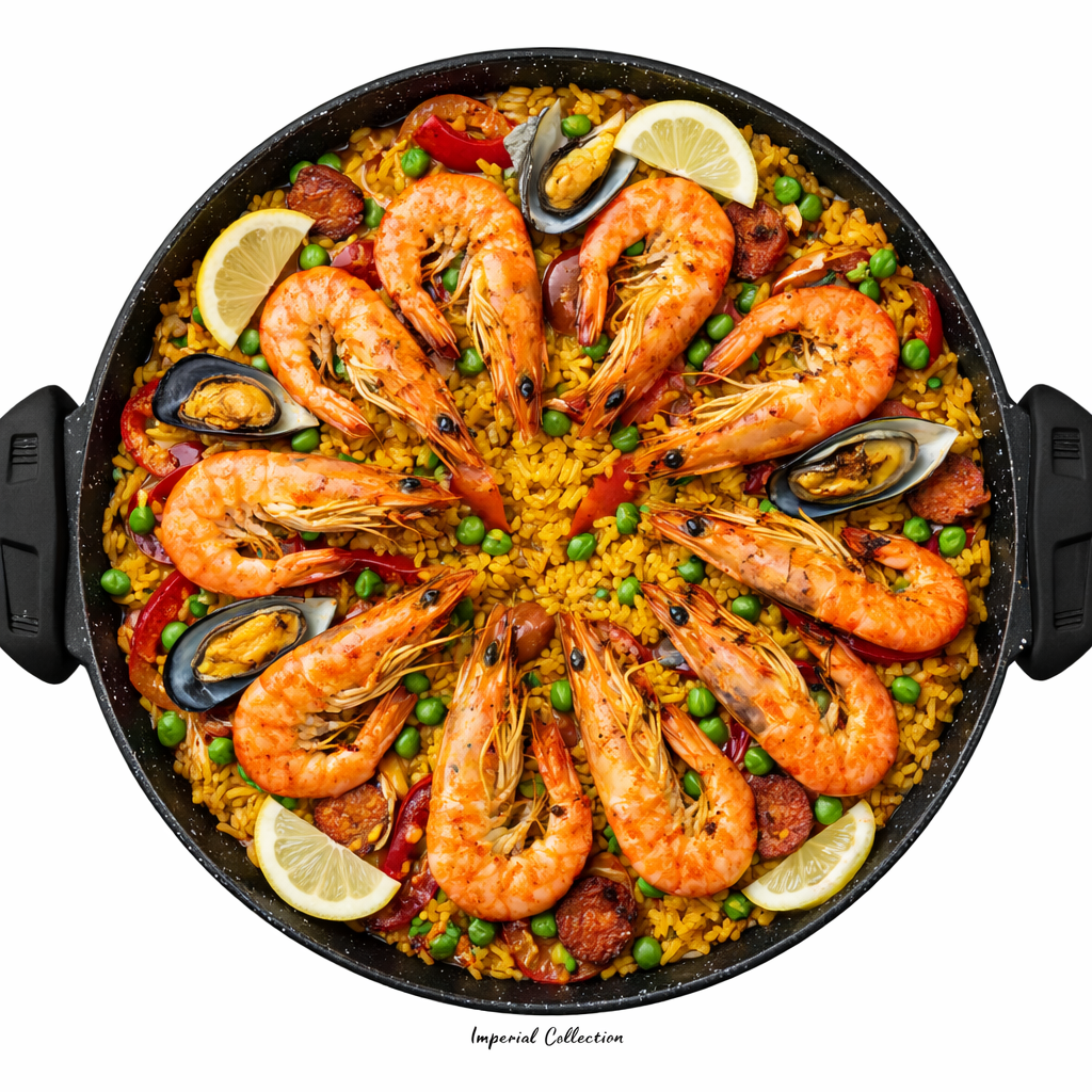 Imperial Collection Paellapan 40 cm – Siliconen Handgrepen – IM-PL40M