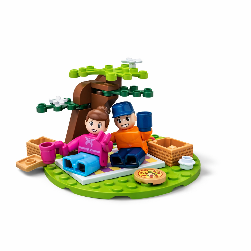 Kids Bricks Picnic Bouwstenen Set 45-delig – Creatief Speelgoed