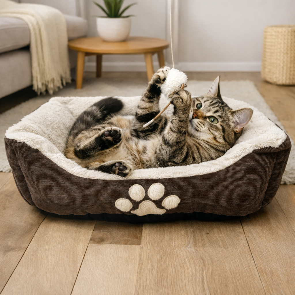 Geef jouw huisdier het ultieme comfort met deze zachte, luxe hondenmand en kattenmand. Perfect voor kleine honden en katten. Stijlvol design en heerlijk zacht – bekijk hem nu!