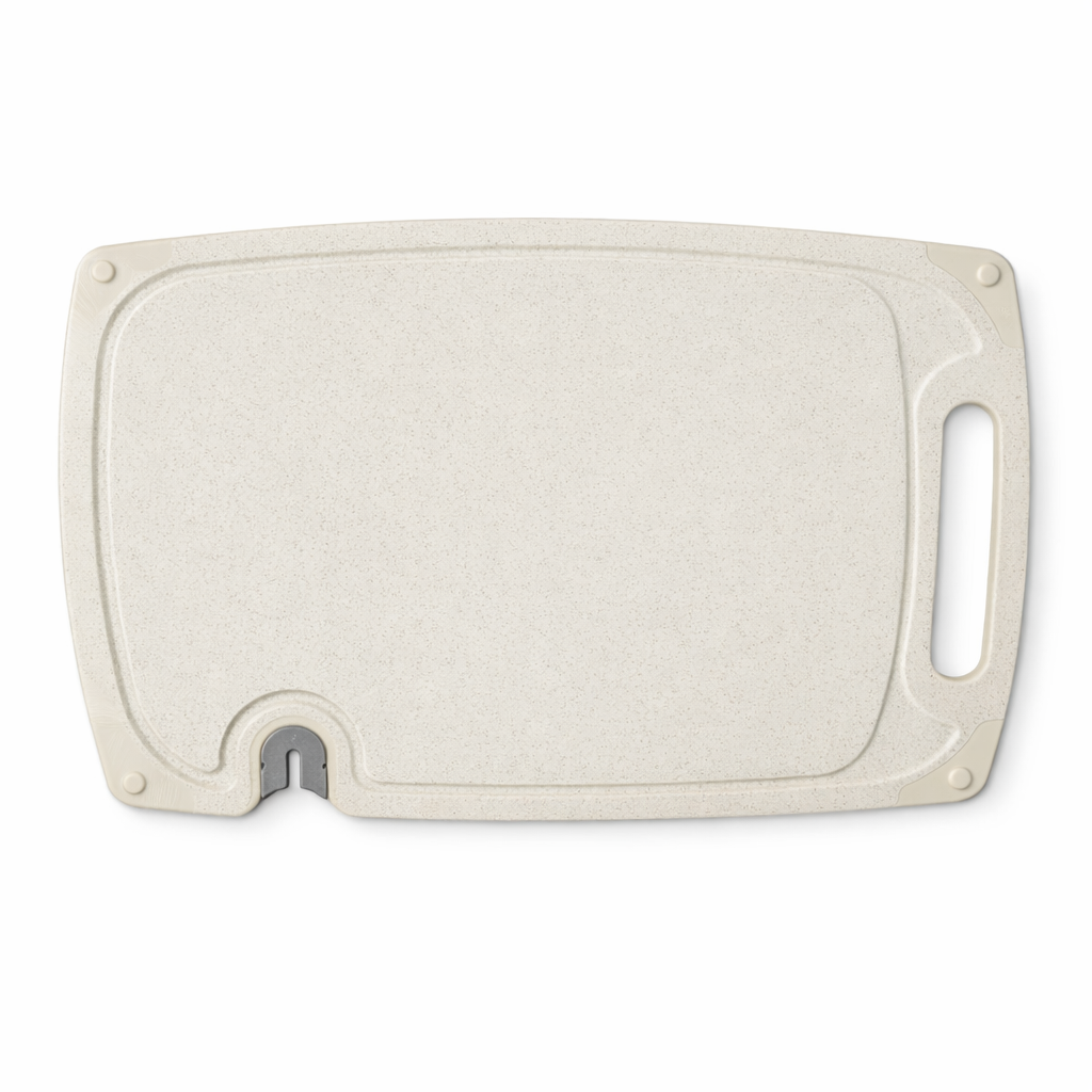 AxonBay Snijplank met Geïntegreerde Messlijper – Beige – Vaatwasbestendig