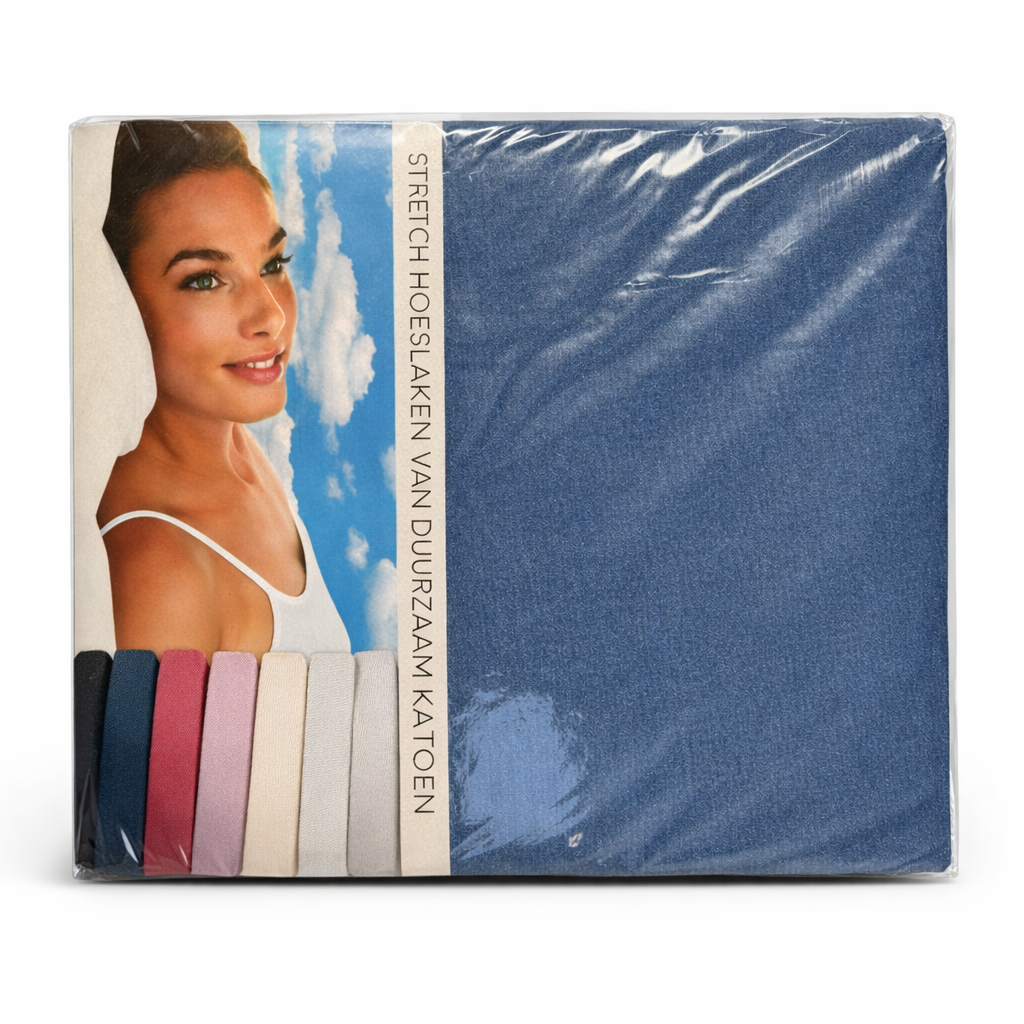 AxonBay Stretch Hoeslaken 90×200 cm – Duurzaam Katoen – Diverse Kleuren
