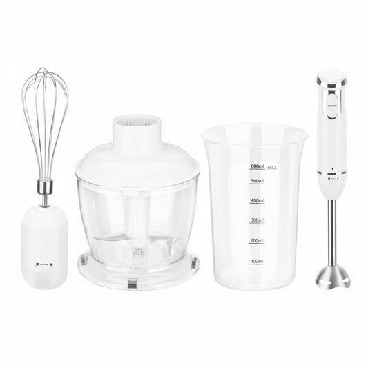 Swiss Pro+ Staafmixerset 3-in-1 – 700W – Pureerstaaf, Garde & Hakmolen – RVS