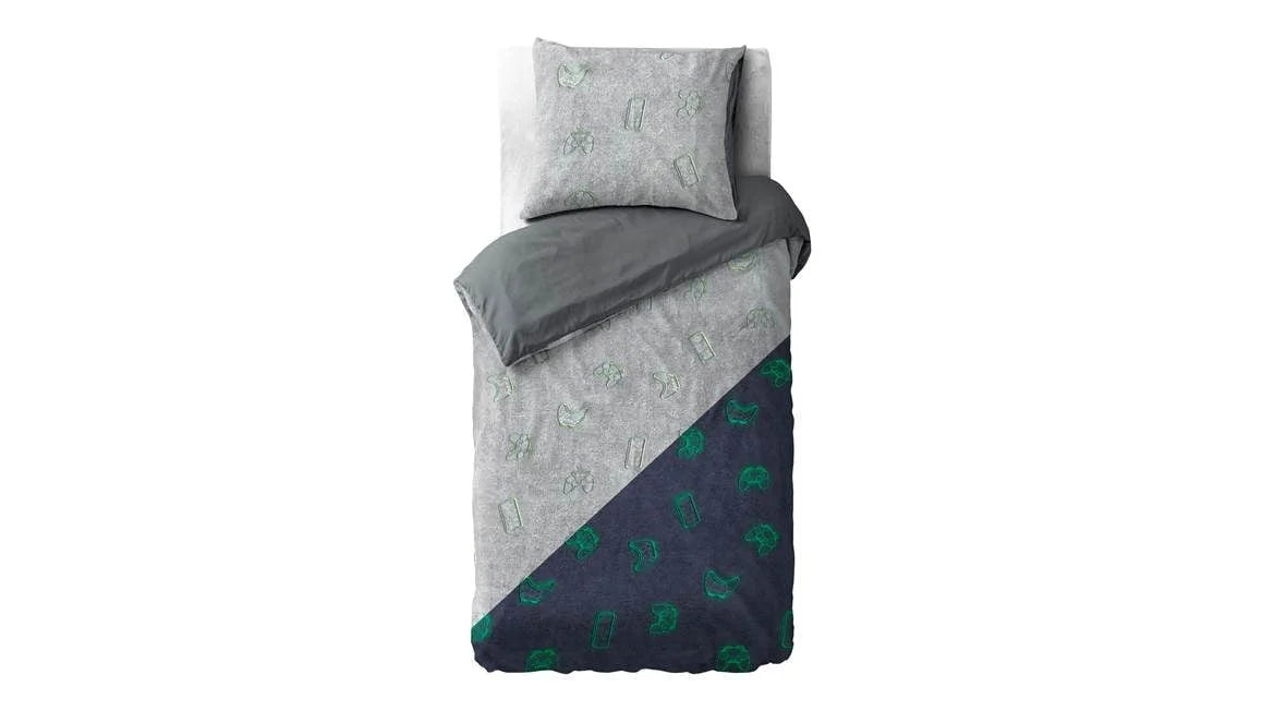 Sleeptime dekbedovertrek Glow in the dark Games Multi 140 x 200/220 cm