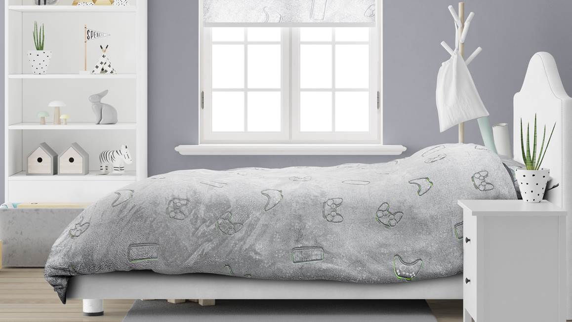 Sleeptime dekbedovertrek Glow in the dark Games Multi 140 x 200/220 cm