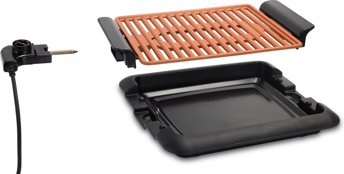 Swiss Pro+ Elektrische Grill - 4 tot 6 Personen - Tafel BBQ 1250W