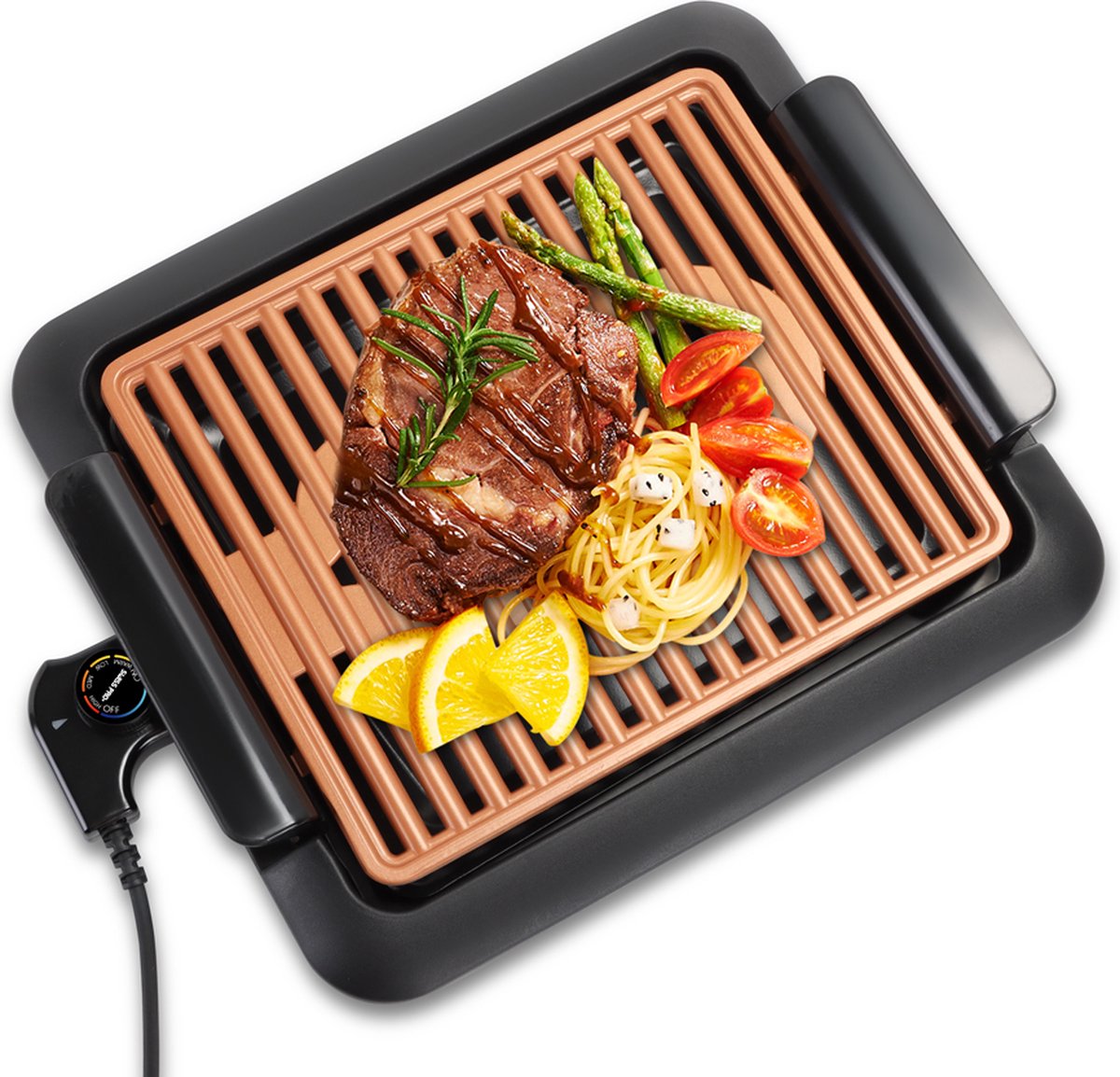 Swiss Pro+ Elektrische Grill - 4 tot 6 Personen - Tafel BBQ 1250W